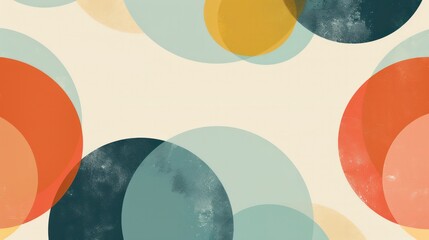 Poster - A colorful abstract background with a lot of circles