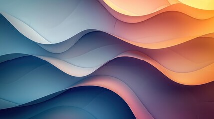 A colorful wave pattern with blue and orange colors