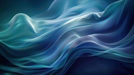 Leinwandbilder - A blue wave with a white background