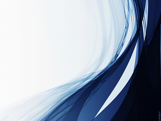 Poster - Abstract blue and white background with copy space text for website, app, presentation, and social media.