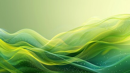 Poster - Smooth Background in Shades of Green and Yellow