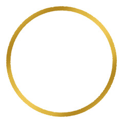 Wall Mural - Gold circle frame.	