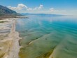© Zenstratus - Shoreline of the Great Salt Lake. The Great Salt Lake, Salt Lake City, Utah, United States of America.