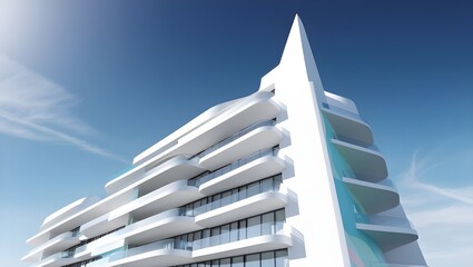 sleek contemporary building and digital artwork minima.generative.ai 