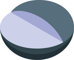 Poster - sphere diagram showing market share with two segments