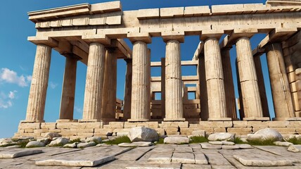 Wall Mural - Ancient Greek Parthenon A Modern Complex