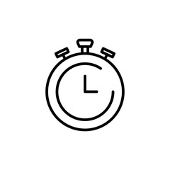 Poster - Stopwatch Icon for Fitness Tracking and Athletic Training