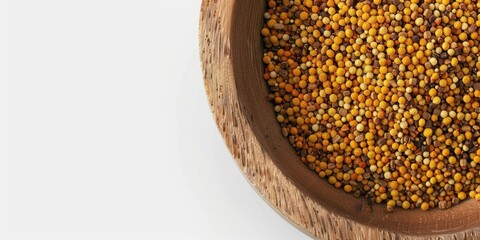 Poster - A bowl of yellow and brown seeds