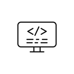 Poster - Display Code Icon for Coding Tutorials and Developer Resources