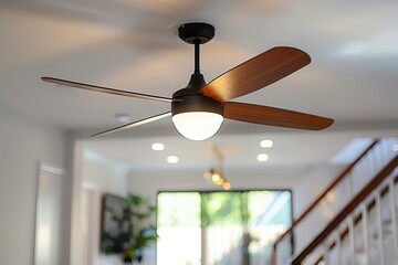 Wall Mural - ceiling fan with light
