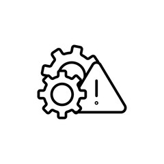 Poster - System Technical Warning Icon for IT Alerts and Security Notifications