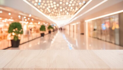 Wall Mural - Retail Reverie: Abstract Blur of Mall Hallway