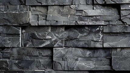 Wall Mural - Texture of a gray brick wall background