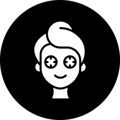 Sticker - Spa Eye Treatment Icon Style