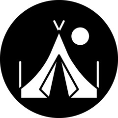 Sticker - Camping Icon Style