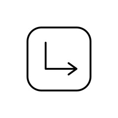 Fototapete - Enter Key Icon for Keyboard Shortcuts