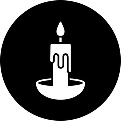 Poster - Candles Icon Style