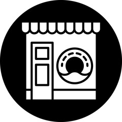 Sticker - Donut Shop Icon Style