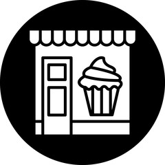 Canvas Print - Icecream Shop Icon Style