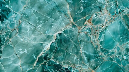 Poster - Turquoise Green marble texture background natural Emperador stone exotic breccia marbel for ceramic wall and floor Emperador premium italian glossy granite slab stone ceramic tile poli : Generative AI