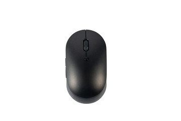 Computer mouse wireless on transparent background.