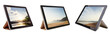© grapiephoto - Electronic tablet with landscape on screen isolated on transparent background