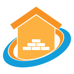 Wall Mural - Home Renovation Icon Logo