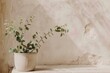 © Papukos - Potted plant against a distressed wall
