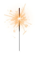 Poster - PNG sparkler collage element, transparent background