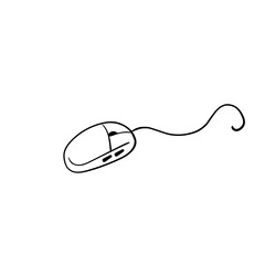 Sticker - doodle computer mouse