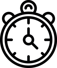 Poster - Classic alarm clock with its hands indicating the current time