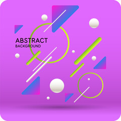 Poster - Modern geometric composition of various shapes. Illustration for design. Abstract background in the trend chart. A stylish template for further creativity.
