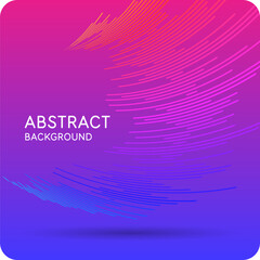 Poster - abstract element with dynamic lines. vector illustration in flat minimalistic style. a simple and st