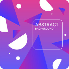 Poster - Modern geometric composition of various shapes. Illustration for design. Abstract background in the trend chart. A stylish template for further creativity.