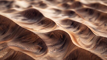 Natural mocha colored material with a smooth wooden surface and unique pattern