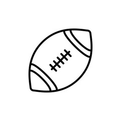 Wall Mural - Rugby Ball Icon for Sports Equipment