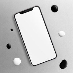 Sticker - Phone screen png mockup, transparent design space