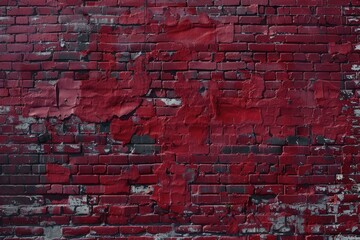 Poster - A fire hydrant sitting in front of a red brick wall, with no context or additional information