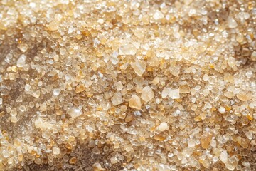 Canvas Print - A close-up shot of a pile of sugar crystals