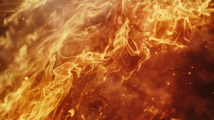 Poster - A burning fire with thick smoke, perfect for scenes involving danger or chaos