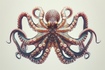 Poster - An image of an octopus displaying its eight arms