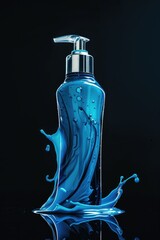 Poster - Water and blue liquid splash, perfect for illustration or design