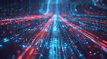 Poster - A digital transformation roadmap with key milestones and objectives, highlighting the process of integrating technology into traditional business models, Digital transformation strategy concept