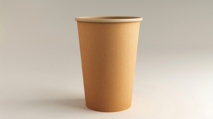 Poster - A simple brown paper cup placed on a table
