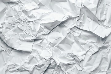 Aufkleber - A close-up shot of a crumpled sheet of paper with wrinkles and creases