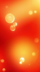 Poster - Flashing bubbles in colorful space. Motion. Bubbles burst on colorful background. Bubbles appear and disappear in space