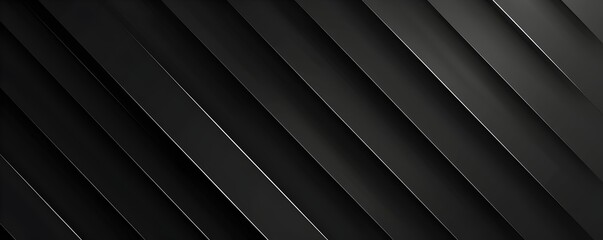 Poster - Black background with diagonal lines and subtle geometric patterns for a sleek, modern look