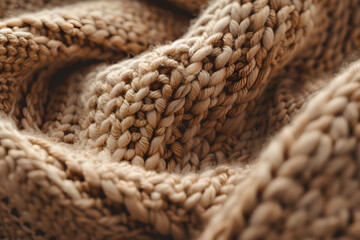 Closeup of Knitted Fabric