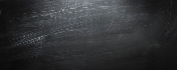 Wall Mural - Blank black chalkboard background Generative Ai 