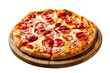© EmBaSy - Delicious Pepperoni Pizza on Wooden Board